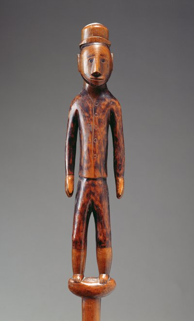 Staff with a Carved Figure by Zulu